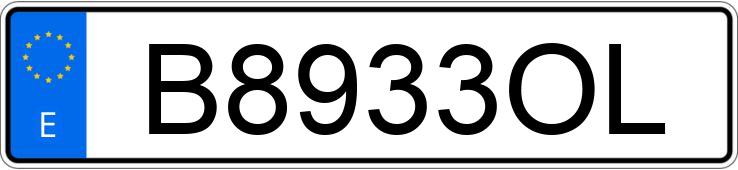 Numer rejestracyjny B8933OL posiada VOLKSWAGEN GOLF Numer rejestracyjny B8933OL posiada VOLKSWAGEN GOLF