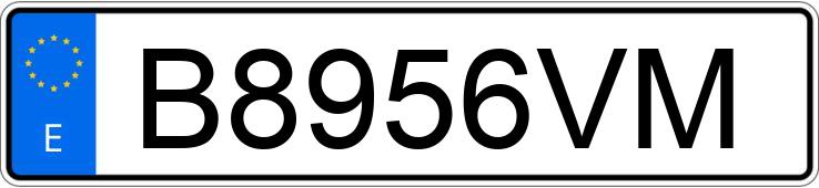 Numer rejestracyjny B8956VM posiada TOYOTA COROLLA