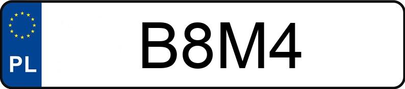 Numer rejestracyjny B8M4 posiada BMW 740i MR`13 E5 FO1/FO2 L Aut.