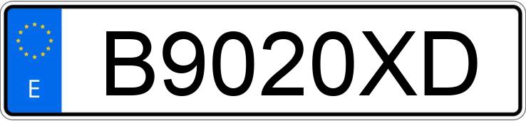 Numer rejestracyjny B9020XD posiada BMW Z3 Numer rejestracyjny B9020XD posiada BMW Z3