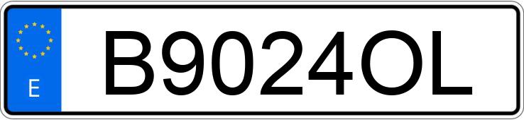 Numer rejestracyjny B9024OL posiada OPEL VECTRA