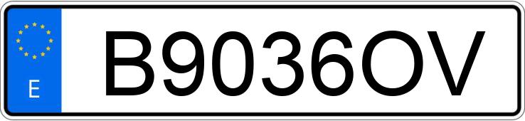 Numer rejestracyjny B9036OV posiada BMW SERIE 3 Numer rejestracyjny B9036OV posiada BMW SERIE 3