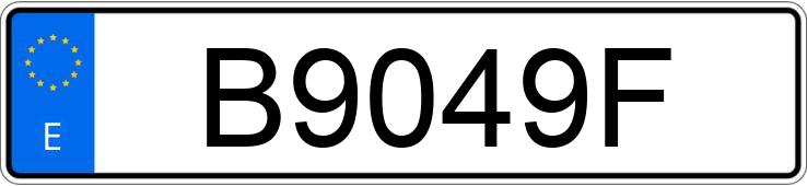 Numer rejestracyjny B9049F posiada SEAT 850