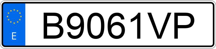 Numer rejestracyjny B9061VP posiada BMW SERIE 3