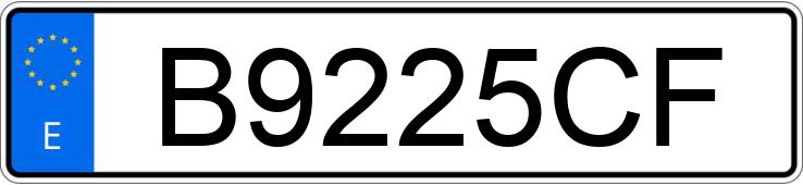 Numer rejestracyjny B9225CF posiada SEAT 127