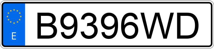 Numer rejestracyjny B9396WD posiada TOYOTA AVENSIS