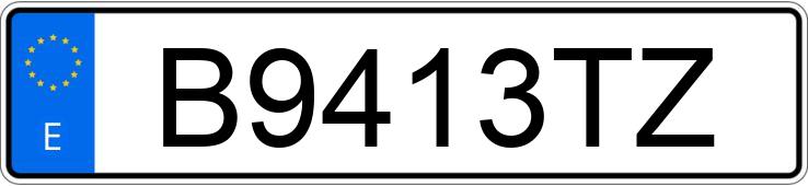 Numer rejestracyjny B9413TZ posiada RENAULT MEGANE