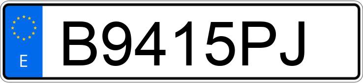 Numer rejestracyjny B9415PJ posiada HONDA NSR 125