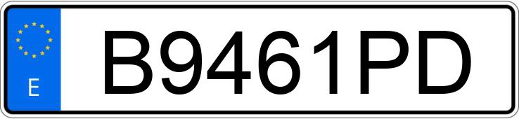 Numer rejestracyjny B9461PD posiada PEUGEOT 106