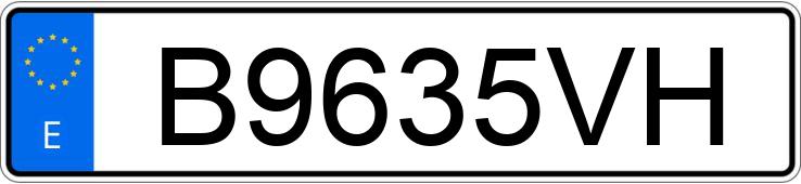 Numer rejestracyjny B9635VH posiada CITROEN XSARA