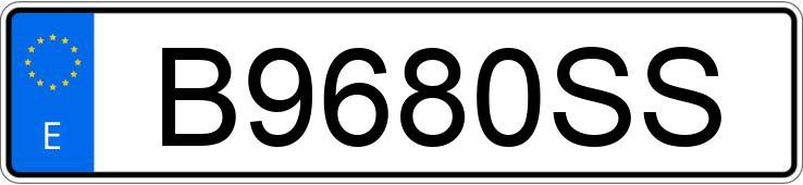 Numer rejestracyjny B9680SS posiada NISSAN ALMERA 2.0I GTI