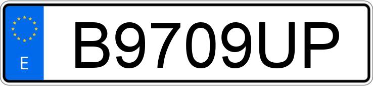 Numer rejestracyjny B9709UP posiada VOLKSWAGEN GOLF GT 1.9 TDI