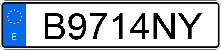 Numer rejestracyjny B9714NY posiada NISSAN PRIMERA Numer rejestracyjny B9714NY posiada NISSAN PRIMERA