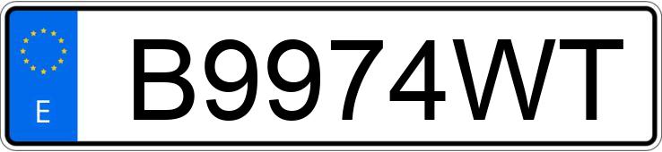 Numer rejestracyjny B9974WT posiada SEAT LEON