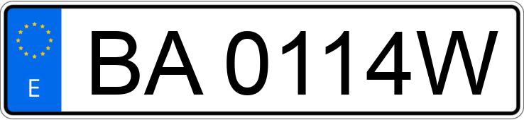 Numer rejestracyjny BA0114W posiada FORD TRANSIT