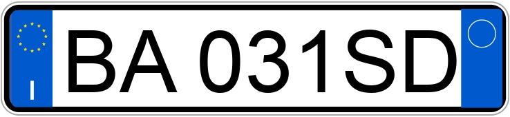 Numer rejestracyjny BA031SD posiada MERCEDES Classe E