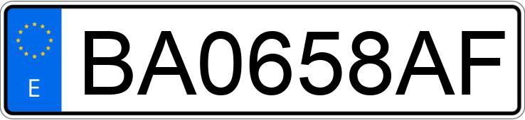 Numer rejestracyjny BA0658AF posiada RENAULT MEGANE