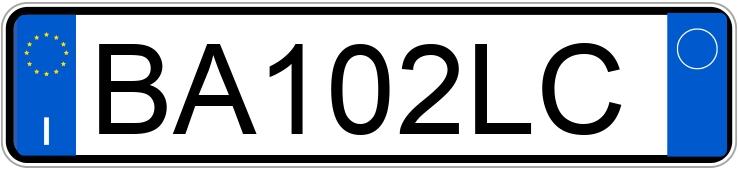 Numer rejestracyjny BA102LC posiada FIAT Panda 1a serie Numer rejestracyjny BA102LC posiada FIAT Panda 1a serie