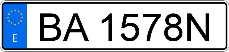 Numer rejestracyjny BA1578N posiada PEUGEOT 309