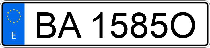 Numer rejestracyjny BA1585O posiada NISSAN L-35.08