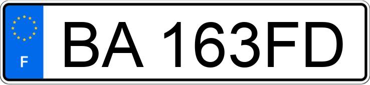 Le numéro d’enregistrement BA163FD a MERCEDES CLASSE E Le numéro d’enregistrement BA163FD a MERCEDES CLASSE E