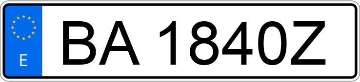 Numer rejestracyjny BA1840Z posiada CITROEN SAXO