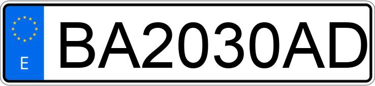 Numer rejestracyjny BA2030AD posiada BMW SERIE 7