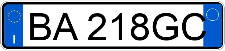 Numer rejestracyjny BA218GC posiada Iveco Daily