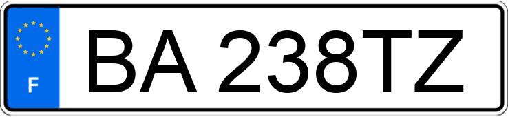 Numer rejestracyjny BA238TZ posiada MERCEDES CLASSE A