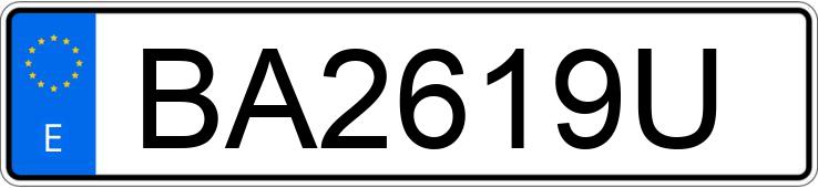 Numer rejestracyjny BA2619U posiada RENAULT 19 Numer rejestracyjny BA2619U posiada RENAULT 19