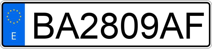 Numer rejestracyjny BA2809AF posiada BMW SERIE 3