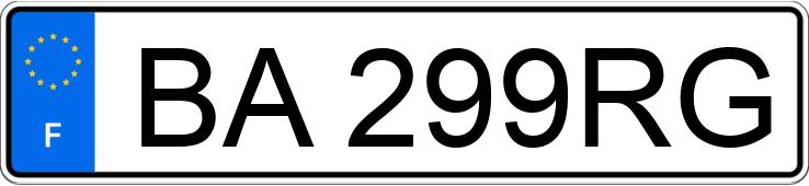 Numer rejestracyjny BA299RG posiada AUDI A6