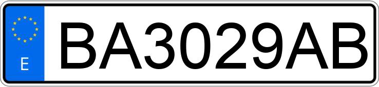 Numer rejestracyjny BA3029AB posiada SEAT TOLEDO
