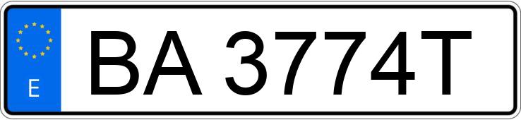 Numer rejestracyjny BA3774T posiada MERCEDES 190 (201)