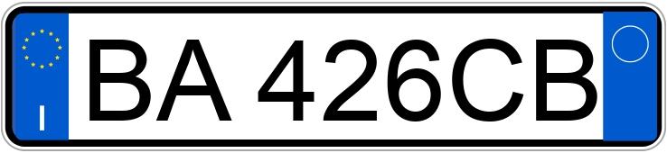 Numer rejestracyjny BA426CB posiada RENAULT Twingo 1a serie