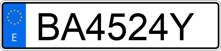 Numer rejestracyjny BA4524Y posiada FORD ESCORT Numer rejestracyjny BA4524Y posiada FORD ESCORT