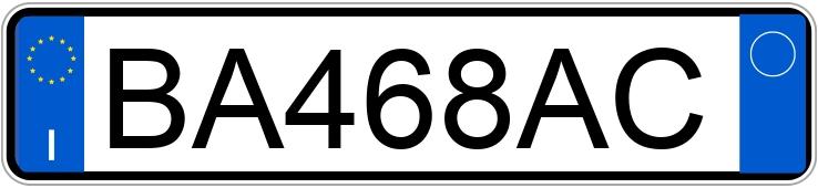 Numer rejestracyjny BA468AC posiada BMW Serie 3