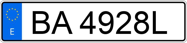 Numer rejestracyjny BA4928L posiada RENAULT 5