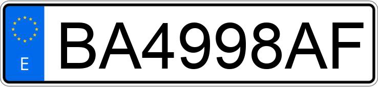 Numer rejestracyjny BA4998AF posiada CITROEN XANTIA