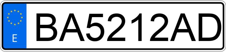Numer rejestracyjny BA5212AD posiada AUDI A3