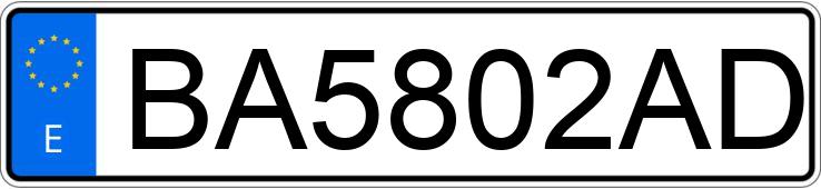 Numer rejestracyjny BA5802AD posiada RENAULT CLIO