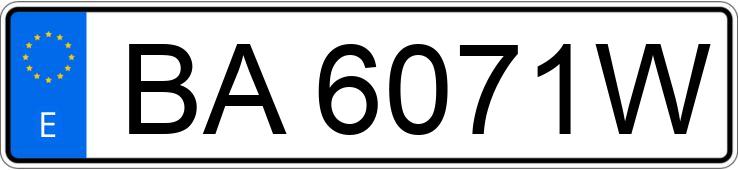 Numer rejestracyjny BA6071W posiada BMW SERIE 5 E34 525TD