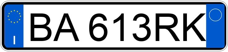 Numer rejestracyjny BA613RK posiada MERCEDES Classe C