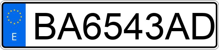 Numer rejestracyjny BA6543AD posiada NISSAN ALMERA