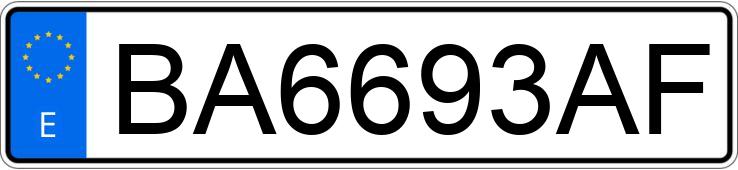 Numer rejestracyjny BA6693AF posiada OPEL MOVANO