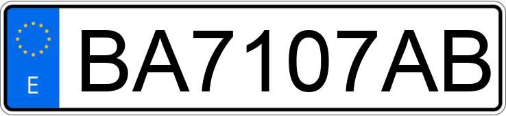 Numer rejestracyjny BA7107AB posiada MITSUBISHI PAJERO