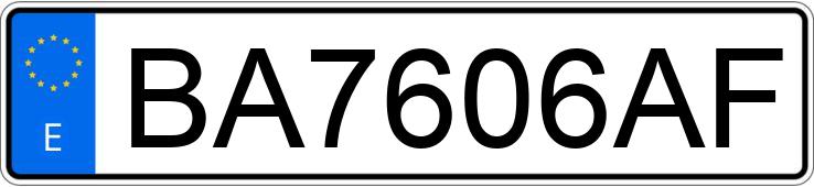 Numer rejestracyjny BA7606AF posiada FORD FOCUS