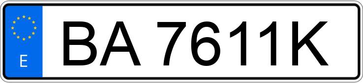 Numer rejestracyjny BA7611K posiada MERCEDES 190 (201) D 2.0 70
