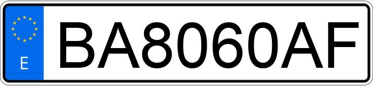 Numer rejestracyjny BA8060AF posiada RENAULT MEGANE