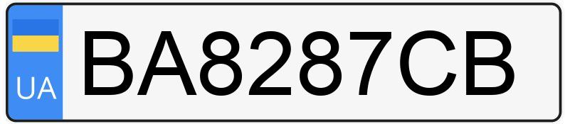 Numer rejestracyjny BA8287CB posiada Renault Logan